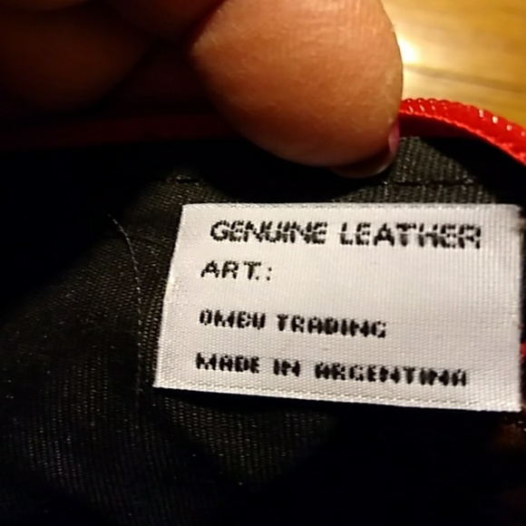 1/2 PRICE Red Suede Clutch - Picture 4 of 6